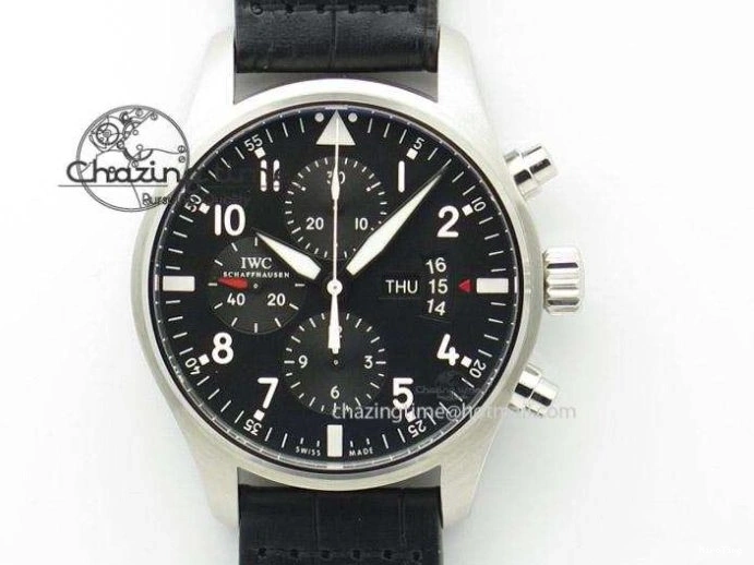 MIROTIME 0520 Classic Aquatimer Chrono IW376803 V6F 1:1 Best Edition Black Dial On SS Bracelet A 7361